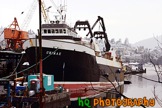 Big Boat in Seattle painting