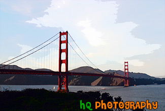 Golden Gate Bridge View painting