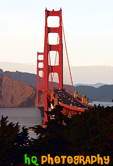 Golden Gate Bridge Presidio View painting