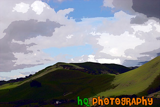 Green Hills of San Jose painting