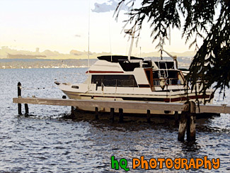 Lake Washington Boat painting