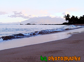 Beach & Ocean at Sunrise painting