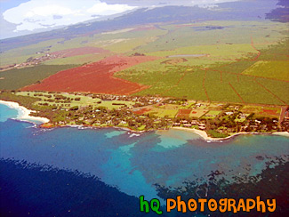 Aerial View of Maui, Hawaii painting