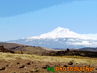 Mount Shasta painting