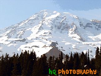 Mount Rainier at Paradise Park painting