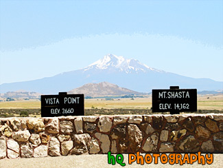 View of Mt. Shasta painting