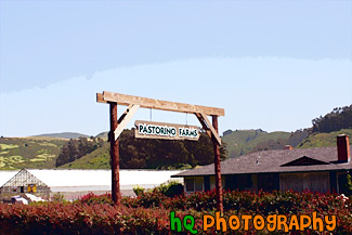 View of a Ranch at Half Moon Bay painting