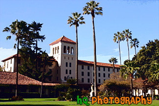 Mission Gardens, Santa Clara University painting