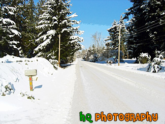 Icy Road painting