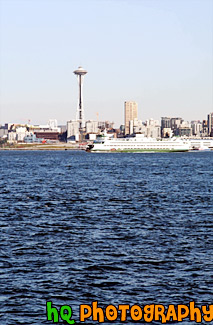 Ferry Boat & Space Needle painting