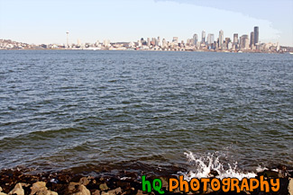 Seattle From Alki Beach painting