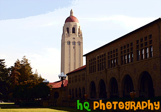 Hoover Tower, Stanford University painting