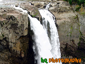 Snoqualmie Falls Close Up painting