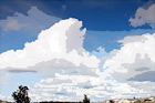 Clouds & Blue Sky digital painting