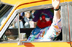 Clown Close Up in Car digital painting