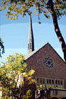 Eastvold Chapel on Sunny Day digital painting