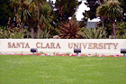 Santa Clara University Entrance Sign digital painting