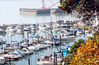 Sailboats in Puget Sound digital painting