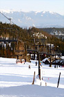 Big Mountain, Montana Ski Lift digital painting