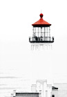 Photoshopped Red Tip on Lighthouse digital painting
