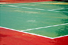 Tennis Court Close Up digital painting