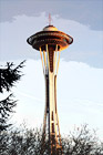 Space Needle During Sunset digital painting