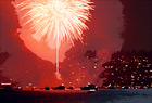 Fireworks Over Water digital painting