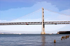 Bay Bridge Arch digital painting