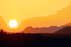 Sunset Over Olympics digital painting