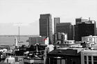 Downtown San Francisco & Color Flag digital painting