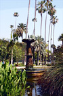 Fountain at Will Rogers Memorial Park digital painting