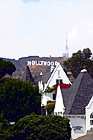 Hollywood Sign Behind House digital painting