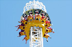 Panic Ride at Theme Park digital painting