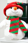 Stuffed Winter Snowman digital painting