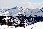 Snowy Hills digital painting
