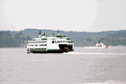 Ferry Boat Near Mukilteo digital painting