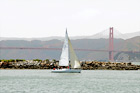 Sail Boat & Golden Gate Bridge digital painting