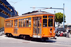 Orange Cable Car digital painting