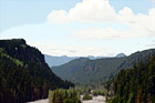 Hills & Clouds in Mt Rainier Park digital painting