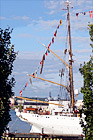 Tall Ship and Flags digital painting