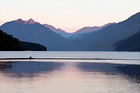 Lake Cresent During Sunset digital painting