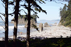 Looking Out at Ruby Beach digital painting