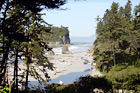 Looking Down at Ruby Beach digital painting