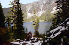 Eunice Lake, Snow & Mountain digital painting