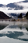 Diablo Lake & Mountain Reflection digital painting