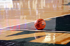 Basketball on Floor digital painting