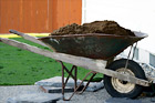 Dirt in Wheelbarrow digital painting