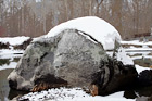 Snow on top of Big Rock digital painting