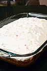 Rainbow Chip Cake in Dish digital painting