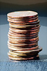 Stack of Pennies digital painting